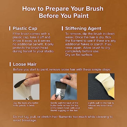 Silver Brush Limited 8036XLG Silver Jumbo Landscape Oval Brush, Large Murals, Easel Painters and Furniture, Size Extra Large, Short Handle - size: X-Large