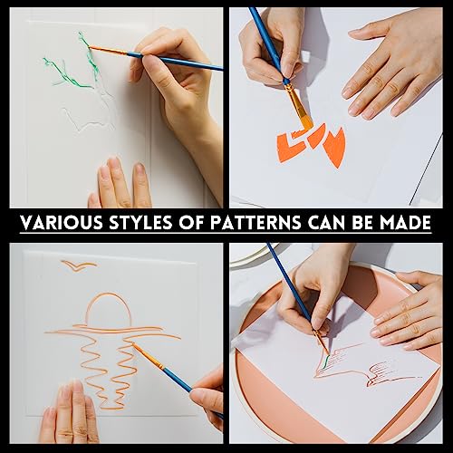 Frienda 24 Pack 7.5 Mil Blank Stencil Sheets, 12 x 24 Inch Plastic Making Sheet Milky Translucent Reusable PET Blank Stencil Material, Clear Plastic Sheets for Cutting Machine, DIY Crafts and Painting - size: 7.5 Mil, 12 x 24 Inch