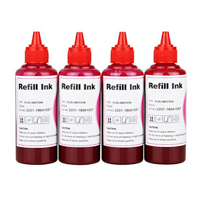 Magenta Dye Sublimation Ink Heat Transfer Ink Inkjet Printer Refillable Ink Cartridge Ciss for C88 C88+ WF-7710 WF-7720 WF-7210 WF-7620 WF-3640 WF-2750 ET-2800 ET-2803 ET-2720 ET-2760 ET-4700 ET-15000 - color: Magenta