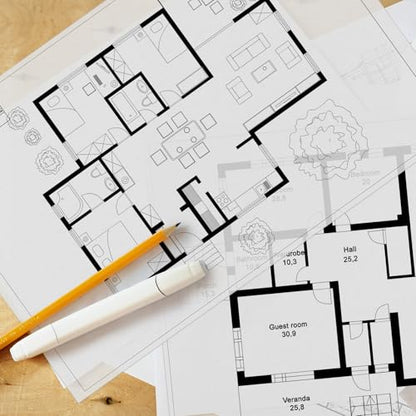 Tatuo 15 Sheets Architectural Vellum Paper 11 x 17 Inch Drafting Vellum Tracing Sheets Semi Translucent Drafting Paper Rag with Border and Title Block for Drawing Sketching Architecture Building - size: 11 x 17 Inch
