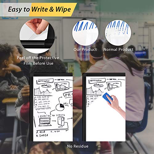 Easel Whiteboard - Magnetic Portable Dry Erase Easel Board 36 x 24 Tripod Whiteboard Height Adjustable Flipchart Easel Stand White Board for Office or Teaching at Home & Classroom (Black) - style: 36x24 Black