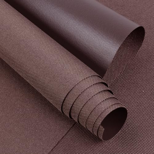 Waterproof Canvas Fabric 600Denier 60"×108" Marine Cordura Canvas Material with Waterproof PVC Backing Anti-UV Blocks Heat, Reduce Glare for Boat Car Awning Outdoor Home Cushion, Chocolate - color: Chocolate, size: 108x60 inch