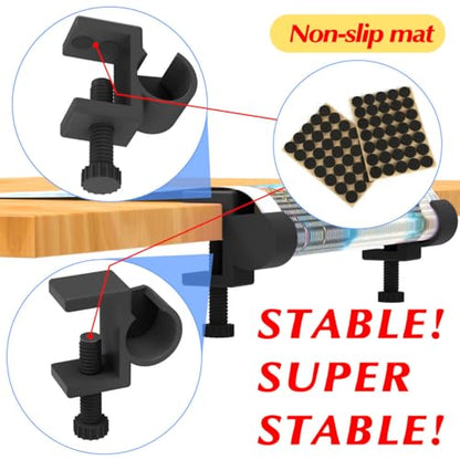 GFYYBKJ Diamond Painting Canvas Table Clamp Set, Diamond Painting Canvas Roll Holder, Diamond Art Kits and Craft Accessories for Adults, Gift for DIY Diamond-Painters(Black) - color: Black