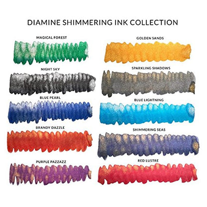 Diamine Fountain Pen Bottled Ink, 50ml - Shimmering Magical Forest - color: Green