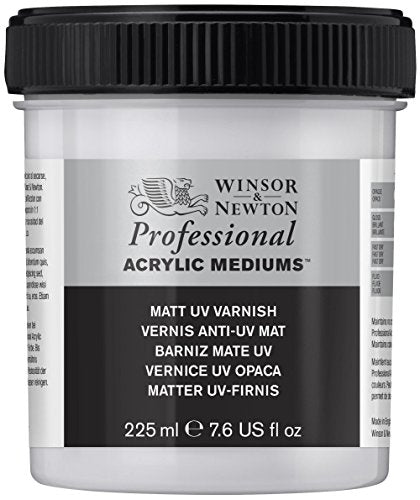 Winsor & Newton Professional Acrylic Medium, Matt UV Varnish, 225ml (7.6-oz) - color: Matt Uv Varnish, style: 225ml (7.6-oz)