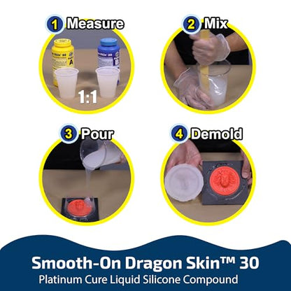 Smooth-On Dragon Skin™ 30 Mold Making & Special Effects Platinum Cure Silicone Rubber - Trial Unit - size: Pint Unit