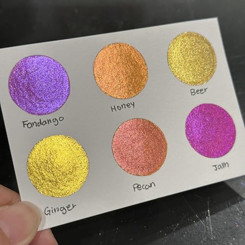 IUILE Handmade Watercolor Paints - Fell In Love Half Pan Set (6 colors) - color: Fell In Love