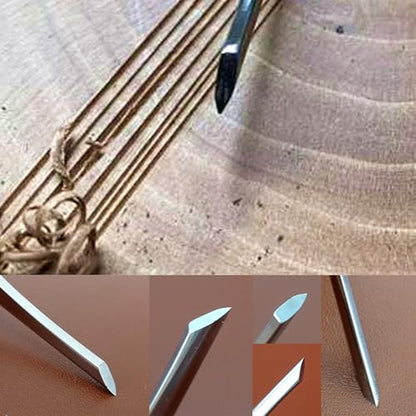 2pcs D1-2mm/D2 Printmaking Woodcut Copperplate Etching Carving Digging Away Push Out Line Stippling Tint Angle Gravers Scorpers Burins Knife Tools Set