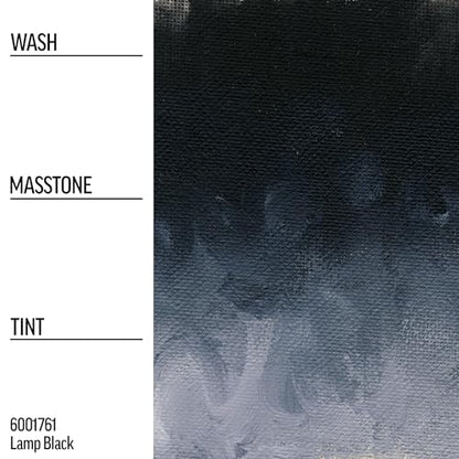 Williamsburg Artist Oil Colors by GOLDEN, Lamp Black, 37 ml tube, Professional Oil Paint, Opaque - color: Lamp Black, size: 1.25 Fl Oz (Pack of 1)