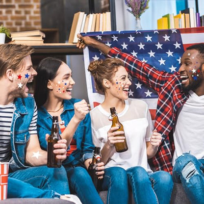 JarThenaAMCS 16Pcs Star Shape Stencils Patriotic Star Templates Stencils Reusable Plastic Drawing Painting Template for 250th Anniversary 4th of July Independence Day DIY Art Craft Painting on Wood - style: Star