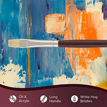Silver Brush 1102-12 Silverstone Excellent Long Handle Hog Bristle Brush, Bright, Size 12 - size: Size 12