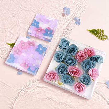Square Silicone Molds for Resin, Large Resin Mold Glossy Deep Square Molds 6.6''x 2'' w Deep Epoxy Resin Molds for Flowers Bouquet Preservation - color: Square Silicone Molds