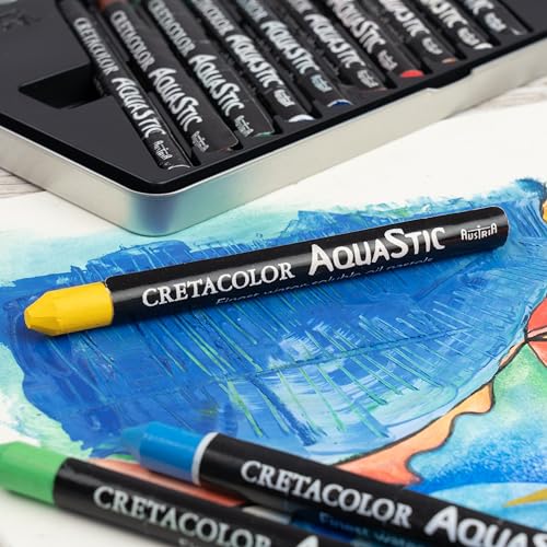 CRETACOLOR AquaStic Oil Pastel Set, 10-Color, Multi