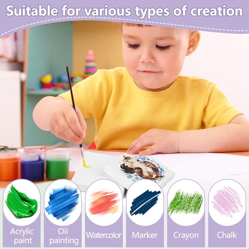ESRICH Small Canvases for Painting 3x3IN, Mini Canvas in Bulk 12Pack, 2/5In Profile Small Square Canvas, Blank Canvases are Great for School Projects and Kids Birthday Parties, Home Decor Project. - size: 3x3in-12Pack