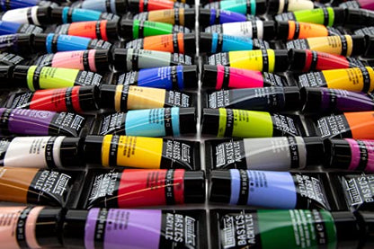 Liquitex Basics Acrylic Paint Set, 72 x 22ml (0.74-oz) Tubes - style: 72 x 22ml (0.74-oz)
