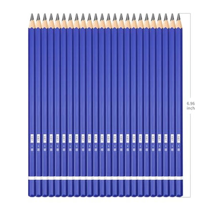 XDT#9B Drawing Pencils 24 Piece Set, Pro Art Graphite Sketching&Shading Supplies, Ideal For Kid Beginner Student Adults Artist - color: 9B 24 Pc Set
