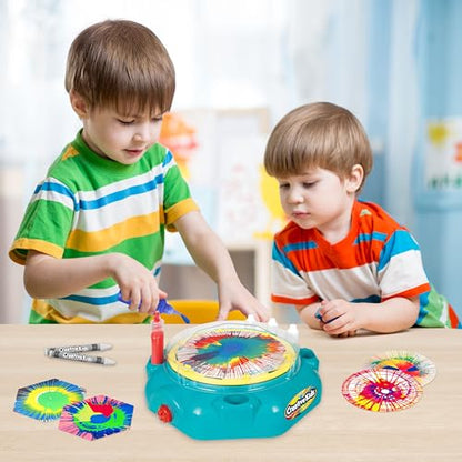 Creative Kids Super Spin 'n Splatter Art Machine Artas and Crafts for Boys and Girls Ages - Painting Spinner Toys for Kids - Gift Ideas 6 7 8 9 Ages