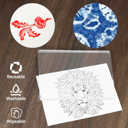 QWORK Monoprinting Print Plate, 5" X 7" Gel Plate, Art Plate, Reusable Gel Printing Plate, Printmaking Supplies