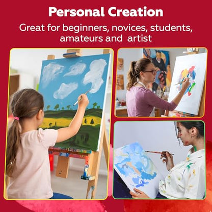 Stretched Canvas for Painting,10Pack 8X10 Inch Stretched White Blank Canvas,8 Oz Triple Primed 5/8" Profile Stretched Canvases,100% Cotton,Canvas for Painting, for Acrylics, Oils - style: 10 PACK 8X10