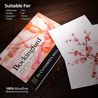 Bockingford Watercolor Pad 10 X 14 White 140 Pound