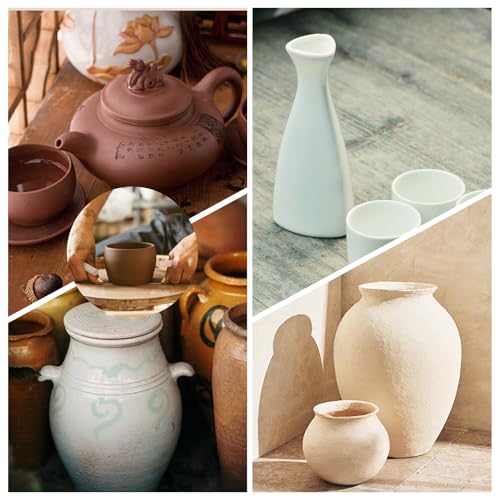 4 Pcs Clay Cutters, Pottery Wire Tools Wire Cheese Cutter Clay Tools Pottery Trimming Tool Clays Accessories for Ceramics Tool Earthenware Clays Sculpting Plasticine Dough Mud Line (Wood Color)