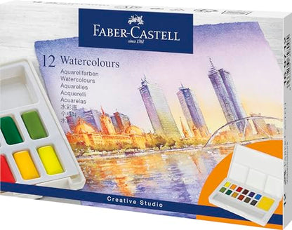 Faber-Castell Watercolour Paint Set, Multicoloured - size: 0.03 Fl Oz (Pack of 1)