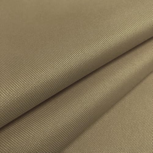 Foreate Waterproof Canvas Fabric by The Yard 600D Upholstery Fabric for Chairs 58" Wide Indoor Outdoor Water Resistant Canvas Polyester Material Sewing DIY Cloth, 10 Yards Khaki - color: Khaki, size: 10 Yards 58" x 360"