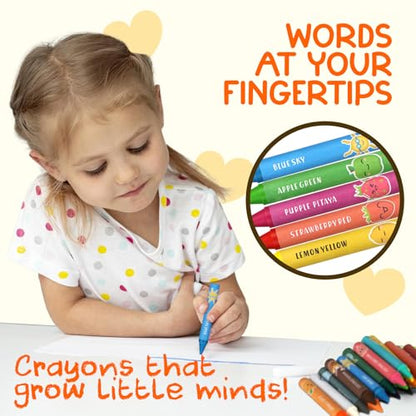 ZENO 18-Color Jumbo Crayons – Non-Toxic and Washable for Toddlers (1-3) & Kids (4-8) – Easy-to-Hold Large Crayons, Perfect for Travel, Art, and Early Childhood Activities