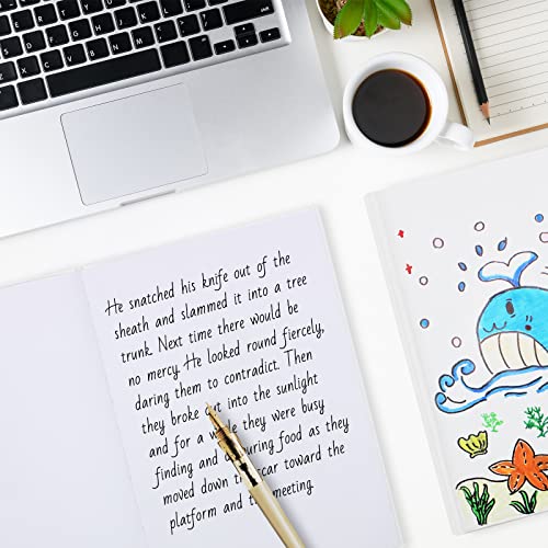 zmybcpack 6 Pack White Hardcover Blank Book 7x10 inch, Hardcover Blank Book for Students to Write Stories, Blank Draw Sketchbooks Journal (White, 22 Sheets/ 44 Pages Each) - size: 7x10 "(6 pack)