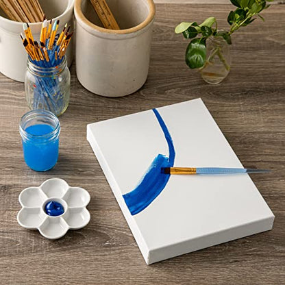Artist's Loft 9" x 12" Level 3 Gallery Wrapped Heavy Duty Canvas - Archival, Acid Free Cotton Canvas for Paint, Acrylic, & Oils - Bulk 12 Pack - size: 9\ x 12\