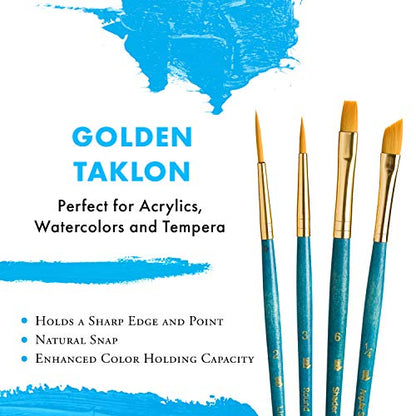 Princeton RealValue Paintbrush, Blue - style: Set-9173