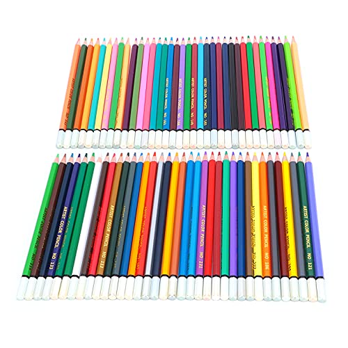 Pastel Colors Colored Pencils Set, Oil Pastel Pencils for Artists, Colored Pencils Oil Based Soft Core Color Pencils Set For Painting Sketching (72 color lead) - size: 72 color lead
