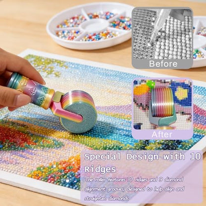 Diamond Art Roller Diamond Handle (Macarons) - color: Macarons