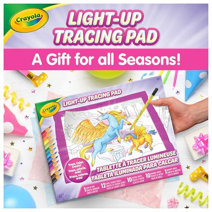 Crayola Light Up Tracing Pad Pink, Best Birthday Gifts for Girls & Boys, 6, 7, 8 Year Olds, Kids Toys, Light Box Art Kit for Kids [Amazon Exclusive] - style: Pink