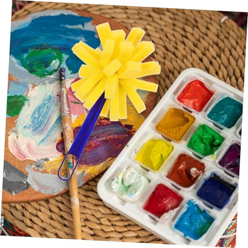 Veemoon 10pcs Paint Brushes Sponge Set – Small Textured Foam Brushes for ’s Craft Painting and Acrylic Art Supplies
