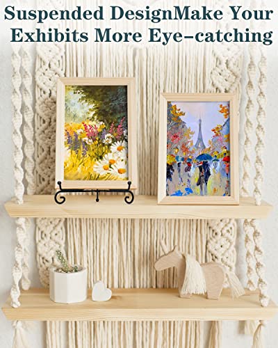 Iron Display Stand 10 Packs, 10 Inches Plate Picture Photo Stand for Display, Black Foldable Easel Holder for Photo Frame, Artwork, Collection, Decorative Plate, Book, Office