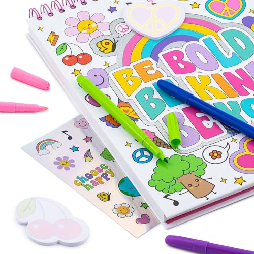 VOTUM Sketch Book: Personalized Artist Sketchbook: Sketching, Drawing and Creative Doodling. Notebook and Sketchbook to Draw and Journal with Stickers and Markers (Groovy) - color: Groovy Feeling Pro Sketchbook