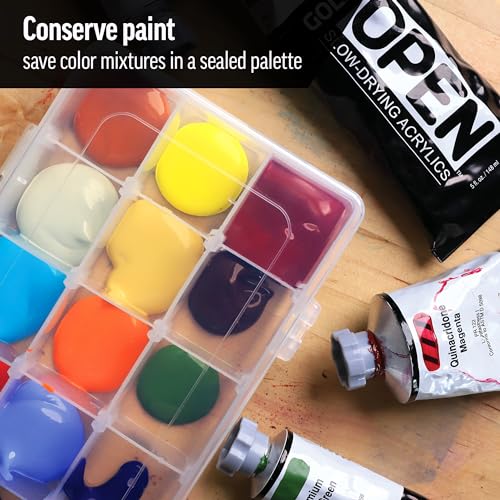 GOLDEN OPEN Slow-Drying Acrylics, Cobalt Green, 5 fl oz. tube, Professional Acrylic Paint, Semi-Opaque - color: Cobalt Green, size: 5 Fl Oz (Pack of 1)