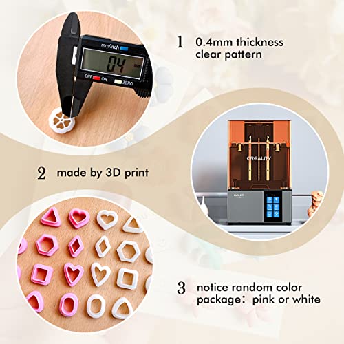 Keoker Polymer Clay Cutters - Geometric Clay Cutters, Polymer Clay Cutters for Earrings Jewelry Making, 10 Shapes Regular Clay Earrings Cutters