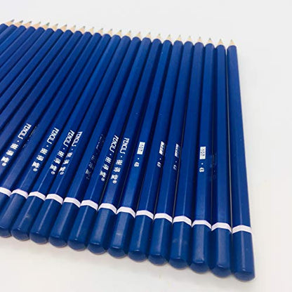 XDT#4B Drawing Pencils 24 Piece Set, Pro Art Graphite Sketching&Shading Supplies, Ideal For Kid Beginner Student Adults Artist - color: 4B 24 Pc Set