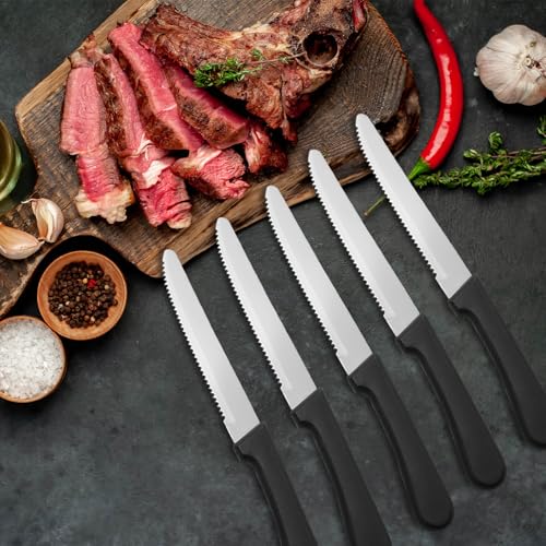 36 PCS Steak Knife Set - Stainless Steel Steak Knifes 8.7 Inch with Dishwasher Safe Steak Knoves,Metal Steak Knife,Dinner Knife Silverware for Home,Kitchen or Restaurant - size: 36PCS Steak Knife