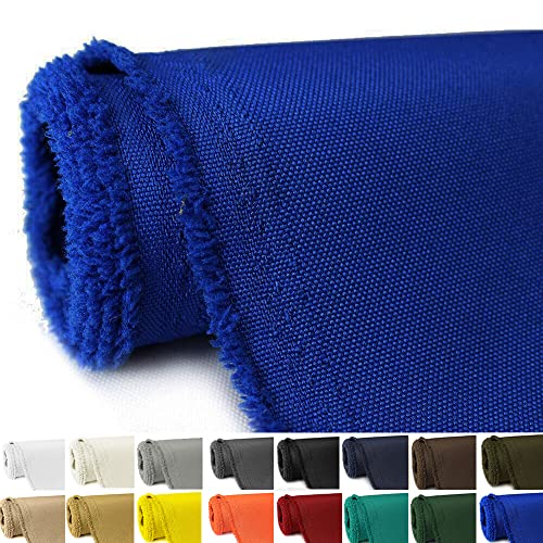 Waterproof Canvas Fabric by The Yard 58" W 600D Upholstery Polyester Material Indoor Outdoor Water Resistant Fabric for Chair Cushion Furniture Cover Sewing DIY Cloth, 1 Yard Royal Blue - color: Royal Blue, size: 1 Yard 36" x 58"