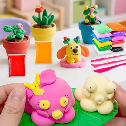 Blue Air Dry Clay 72 Packs Foam Clay Air Dry Foam Clay for Kids, Moldable Super Light Weight Clay Perfect for Arts, Crafts, Classroom Teaching - color: Blue
