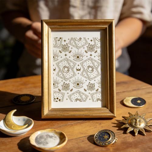 2 Sheets Tarot Theme Silk Screen Stencil, Mystical Eyes Self-Adhesive Silk Screen Printing Stencils Reusable Mesh Stencil for Painting on Wall, Wood, T-Shirt, Home Craft Decor - style: Mystical Eye