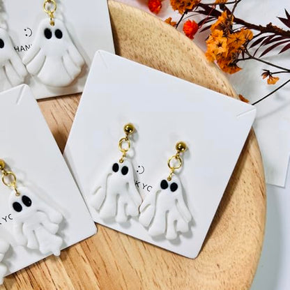 Xaekicr Halloween Ghost Polymer Clay Cutters – 3 Pcs Spooky Clay Cutters for Earrings and DIY Crafts, Polymer Clay Tools for Jewelry Making - color: X color