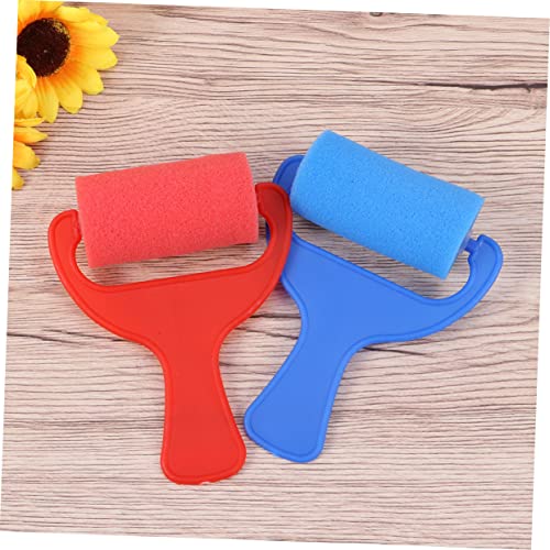 DOITOOL 8Pcs Colorful Sponge Paint Rollers Set for Kids Soft Brayers for DIY Arts and Crafts Washable Painting Tools for School Projects and Creative Fun