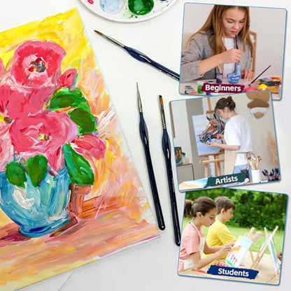 Fine Micro Detail Paint Brushes 15Pcs Mini Model Figurine Acrylic Watercolor Oil Craft - size: 15PCS Paint Brushes