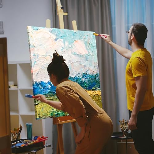 Aodaer 4 Pack Wood Panels 36 x 36 Inch Wooden Panels Canvas Unfinished Craft Wood Boards Panel for Art Crafts Acrylic and Oil Painting Pouring DIY Projects - size: 36 x 36 Inch
