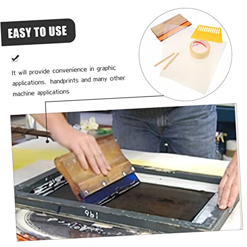 Gadpiparty 1Set Screen Printing Starter Kit DIY with Durable Ink Squeegee and Scraper for Easy Printmaking and Craft Projects