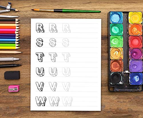 Calligraphy & Hand Lettering: Volume 1: Beginner Calligraphy & Hand Lettering Worksheets in Five Modern Styles